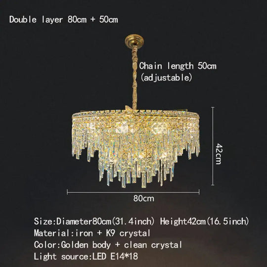 Elegant Golden Round Chandelier - A Creative New Design for Living Rooms, Dining Rooms, and More - DecorGlobe