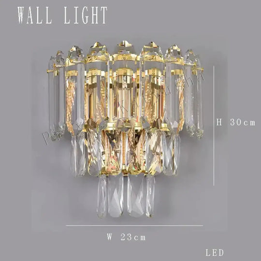 Elegant LED Transparent Crystal Chandelier - A Modern Light Luxury Fixture for Living Room Decor - DecorGlobe