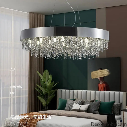 Elegant Light Luxury Crystal Chandelier - Modern Italian Creative Design for Living Rooms, Bedrooms, and Dining Rooms - DecorGlobe