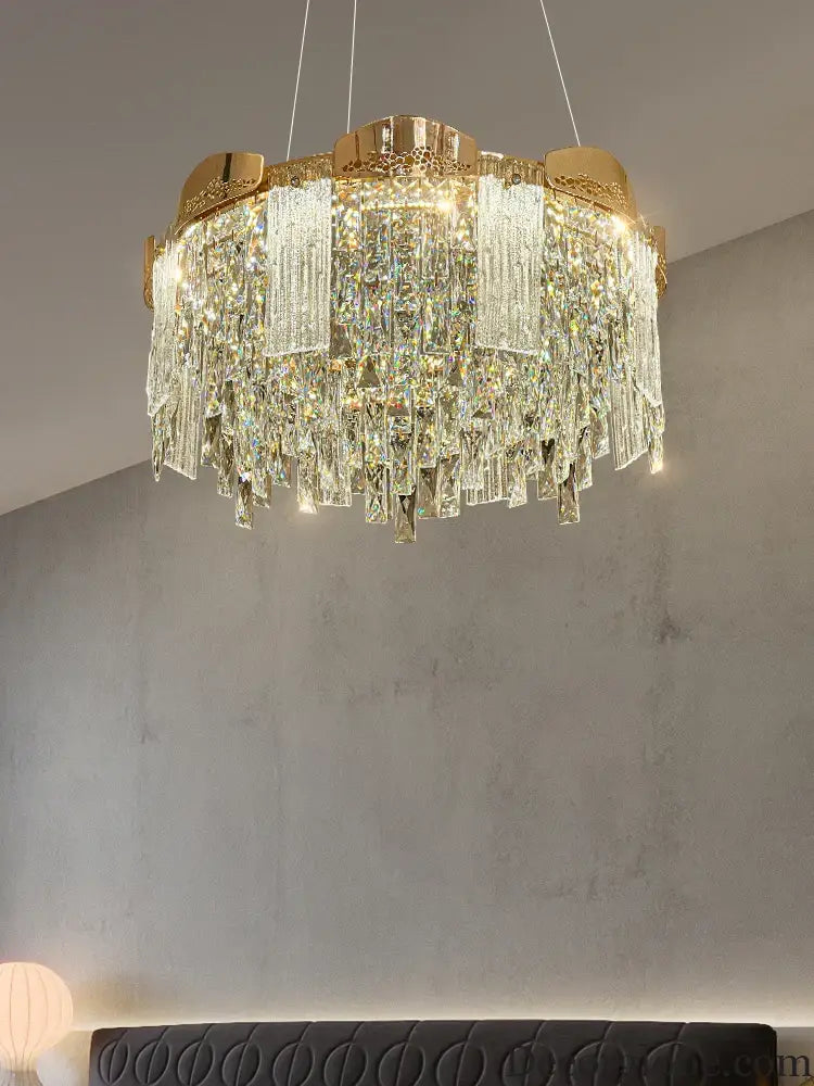 Elegant Modern Circular Crystal Chandeliers - Adding Light Luxury and Creativity to Your Living Room, Dining Room, and More - DecorGlobe