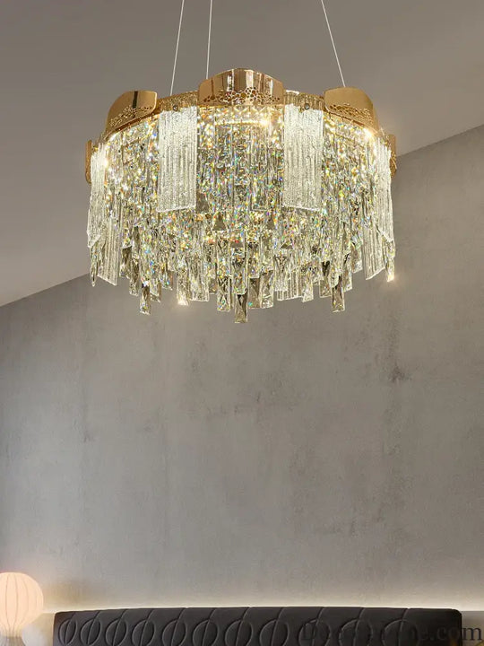 Elegant Modern Circular Crystal Chandeliers - Adding Light Luxury and Creativity to Your Living Room, Dining Room, and More - DecorGlobe