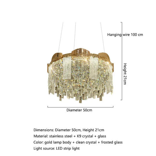 Elegant Modern Circular Crystal Chandeliers - Adding Light Luxury and Creativity to Your Living Room, Dining Room, and More - DecorGlobe