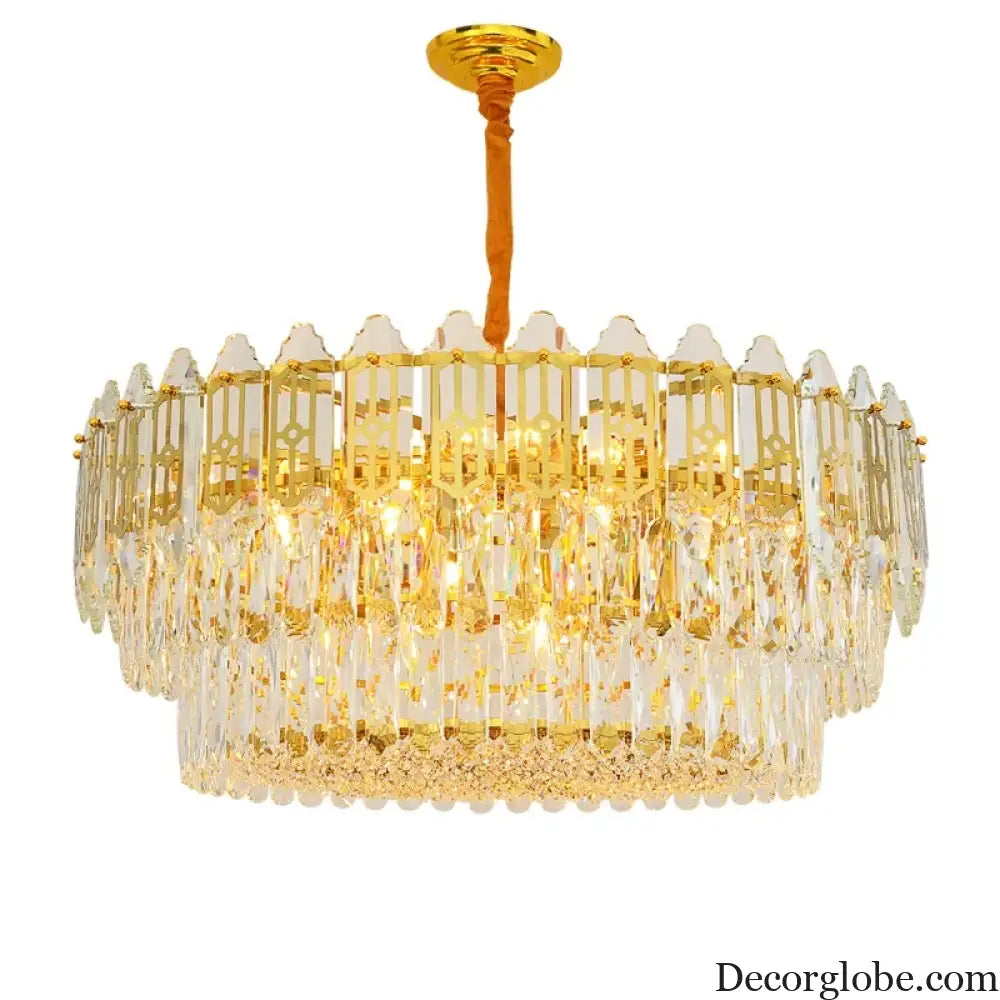 Elegant Post-Modern Crystal Chandelier - Stainless Steel Starry Lamp for Living Rooms, Bedrooms, and Dining Areas - DecorGlobe