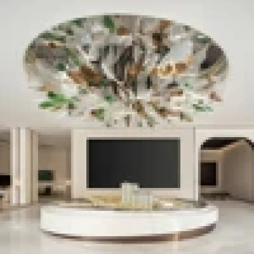 Elisabetta Custom Build Glass Leaves Chandelier custom / custom / Custom|Modern Chandelier