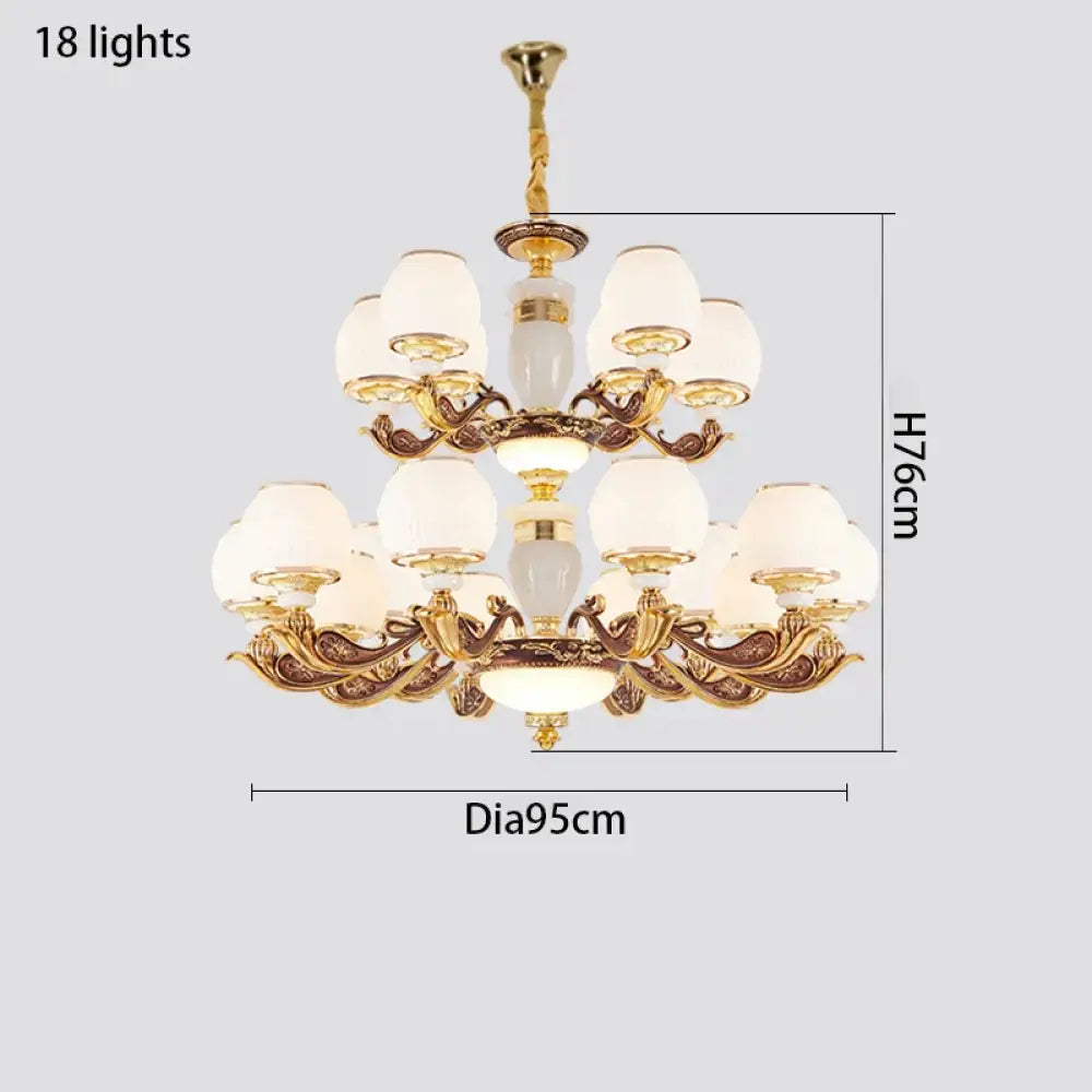 European Style Large Chandelier - Elegance for Living Rooms, Hotels, Villas, and Grand Hallways - DecorGlobe