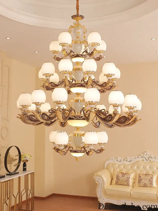 European Style Large Chandelier - Elegance for Living Rooms, Hotels, Villas, and Grand Hallways - DecorGlobe