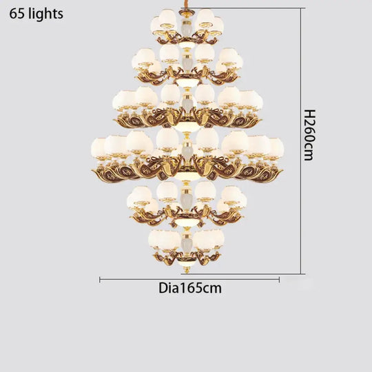 European Style Large Chandelier - Elegance for Living Rooms, Hotels, Villas, and Grand Hallways - DecorGlobe