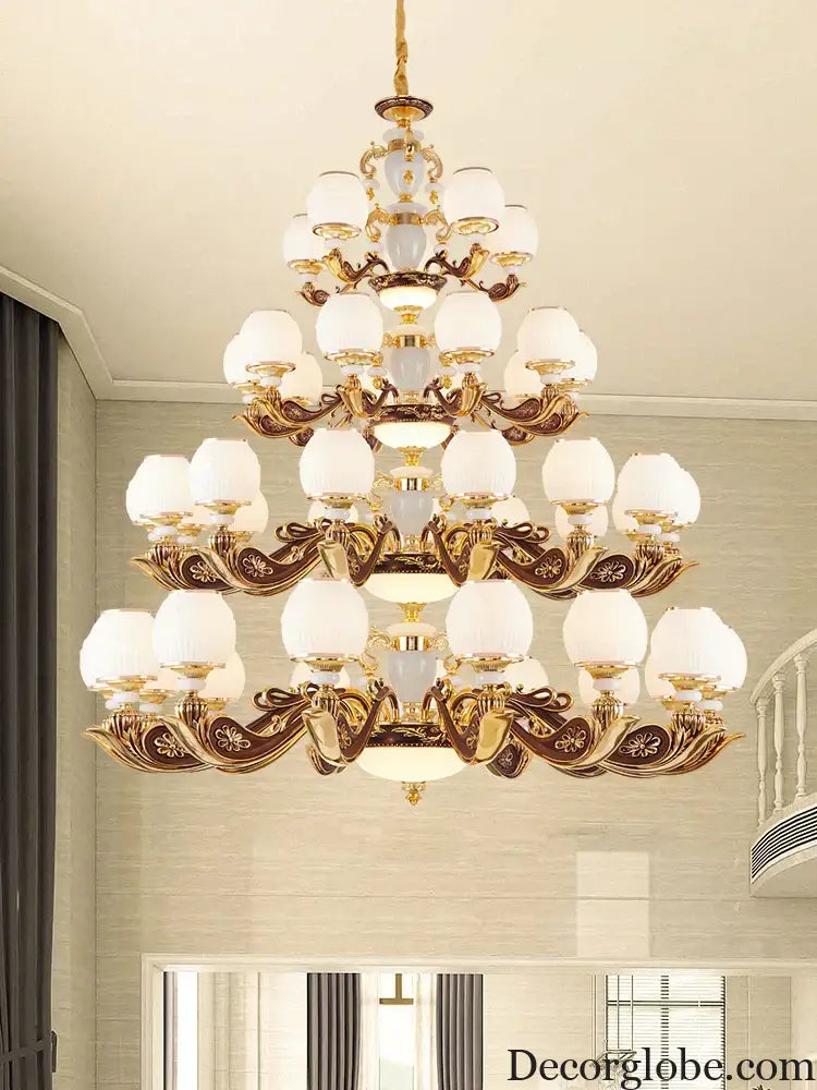 European Style Large Chandelier - Elegance for Living Rooms, Hotels, Villas, and Grand Hallways - DecorGlobe
