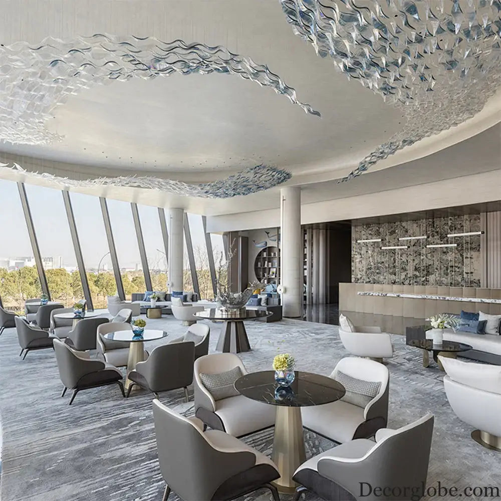 Emmanuelle Custom Build Modern Crystal Glass Chandelier chandelier