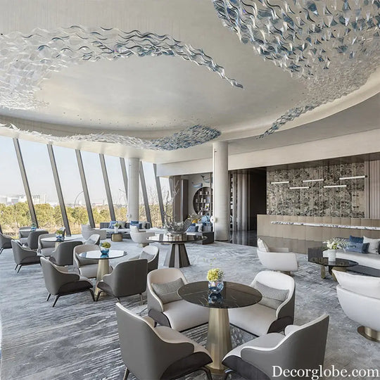 Emmanuelle Custom Build Modern Crystal Glass Chandelier chandelier