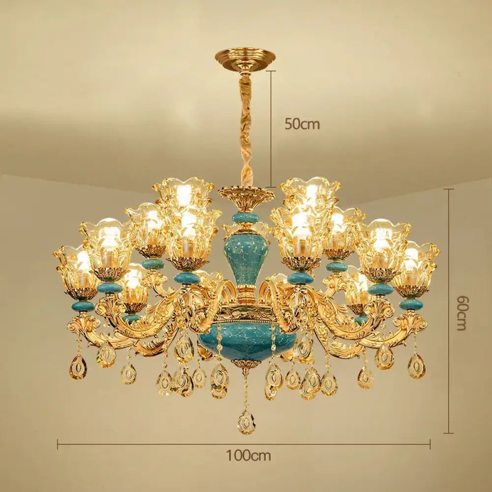 European Luxury Crystal Chandelier Light for Living Room and Bedroom 18 arms / Neutral light / China Mainland Chandelier