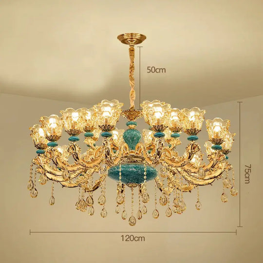 European Luxury Crystal Chandelier Light for Living Room and Bedroom 24 arms / Neutral light / China Mainland Chandelier