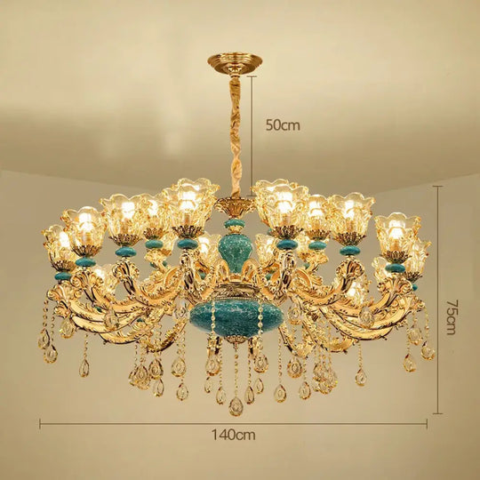 European Luxury Crystal Chandelier Light for Living Room and Bedroom 30 arms / Neutral light / China Mainland Chandelier