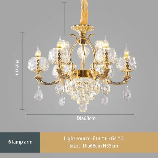 European Modern Simple Chandelier - Luxury Lighting for Home, Villa, Hotel, and Duplex Architectural Spaces - DecorGlobe