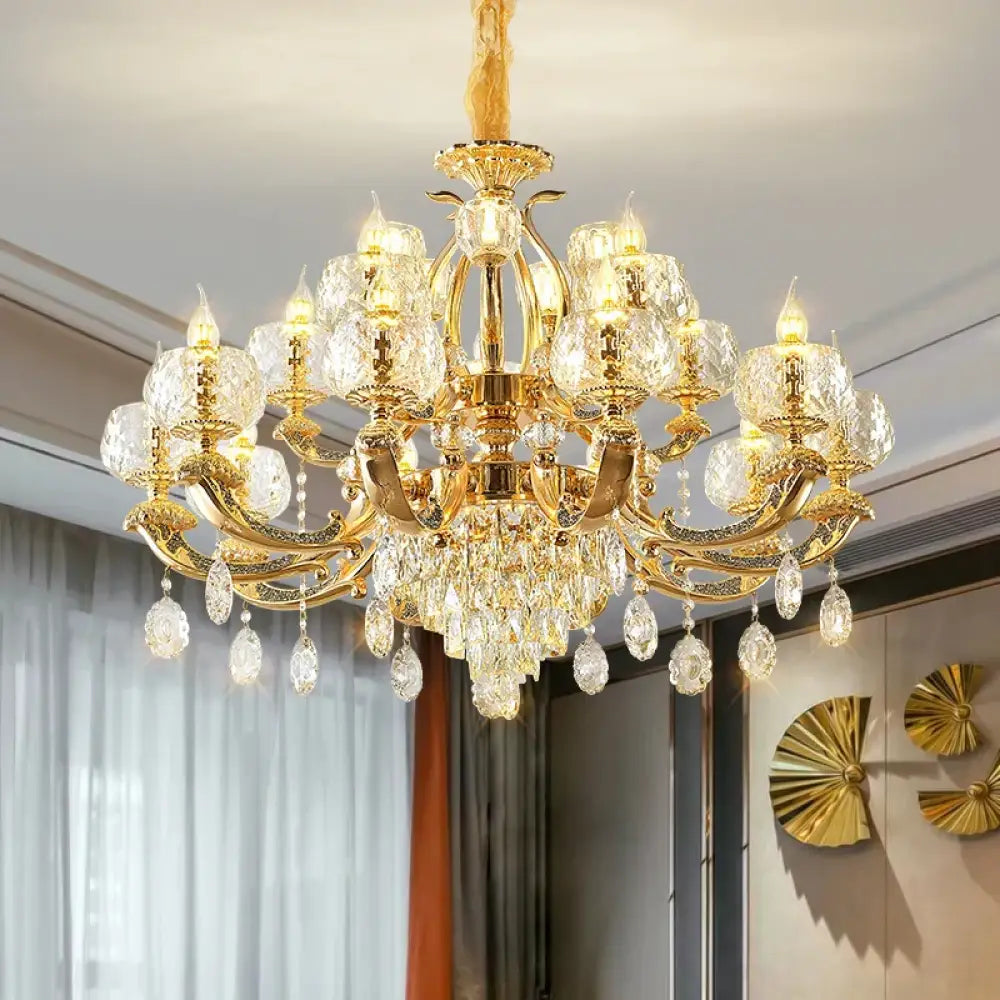 European Modern Simple Chandelier - Luxury Lighting for Home, Villa, Hotel, and Duplex Architectural Spaces - DecorGlobe