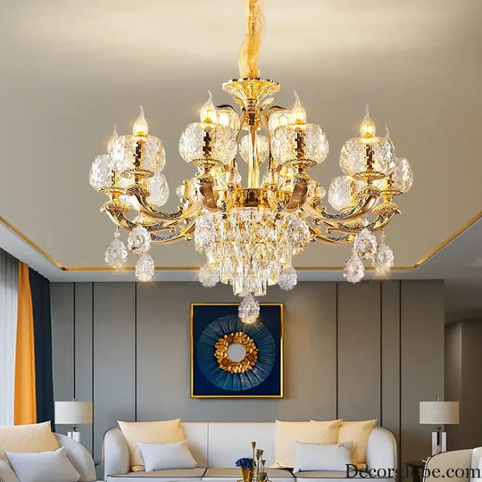 European Modern Simple Chandelier - Luxury Lighting for Home, Villa, Hotel, and Duplex Architectural Spaces - DecorGlobe