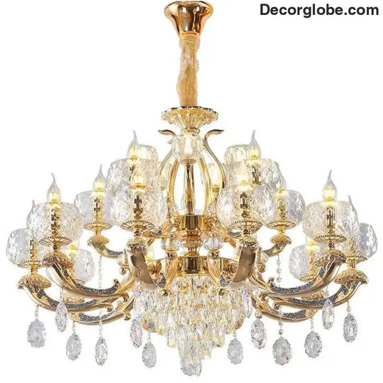 European Modern Simple Chandelier - Luxury Lighting for Home, Villa, Hotel, and Duplex Architectural Spaces - DecorGlobe