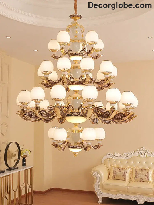 European Style Large Chandelier - Elegance for Living Rooms, Hotels, Villas, and Grand Hallways - DecorGlobe