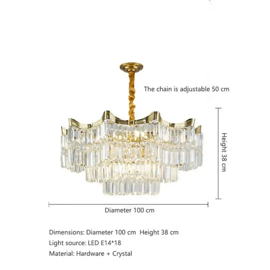 Exquisite Crystal Chandelier for Living Rooms, Bedrooms, and More - Modern French Light Luxury Design - DecorGlobe