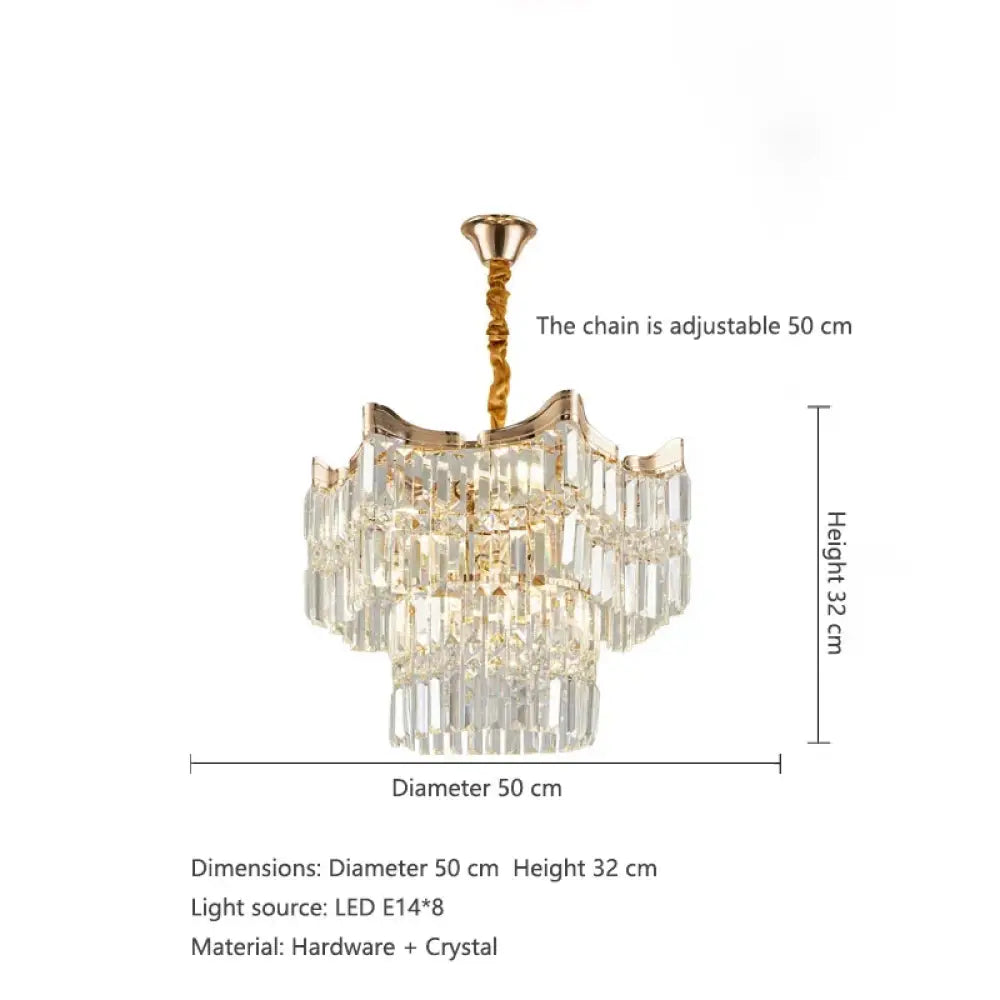 Exquisite Crystal Chandelier for Living Rooms, Bedrooms, and More - Modern French Light Luxury Design - DecorGlobe
