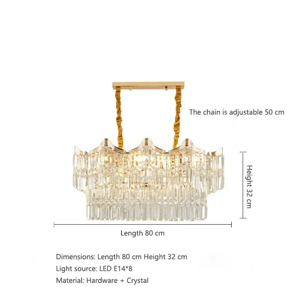 Exquisite Crystal Chandelier for Living Rooms, Bedrooms, and More - Modern French Light Luxury Design - DecorGlobe
