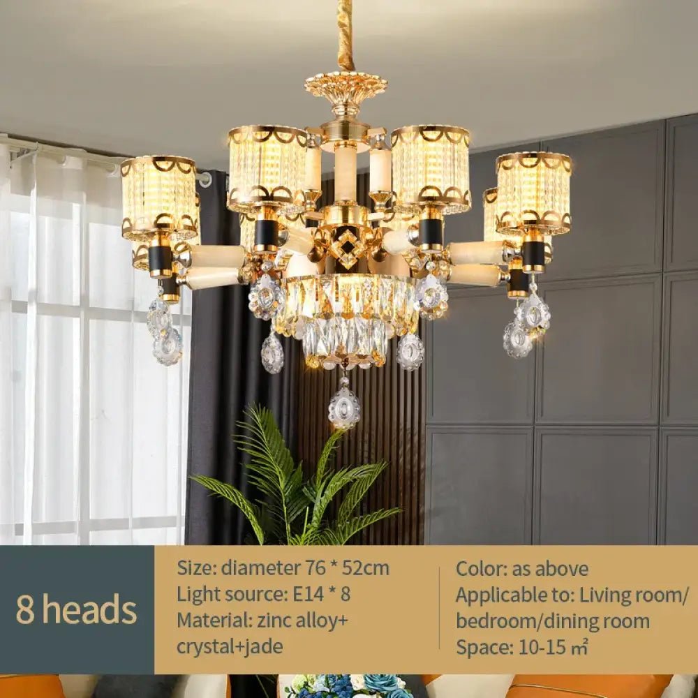 Exquisite Crystal Pendant Chandelier - A Luxurious and Romantic Lighting Fixture for Your Living Space - DecorGlobe