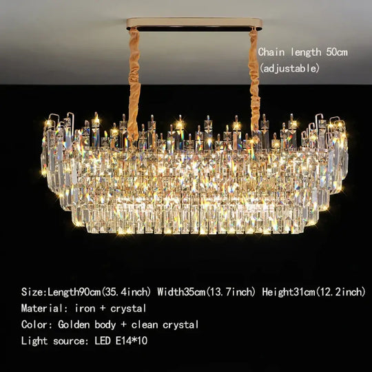 Exquisite Light Luxury Crystal Chandelier for Elegant Living and Dining Spaces - DecorGlobe