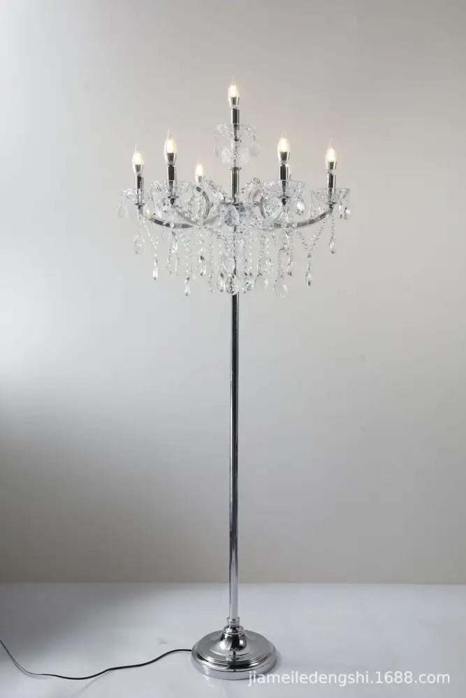 European Living Room Crystal Floor Lamp High-end Corridor Hotel Banquet Hall Luxury Lamp Floor Lamp Wedding Room