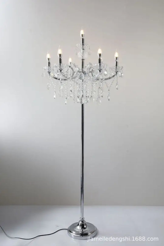 European Living Room Crystal Floor Lamp High-end Corridor Hotel Banquet Hall Luxury Lamp Floor Lamp Wedding Room