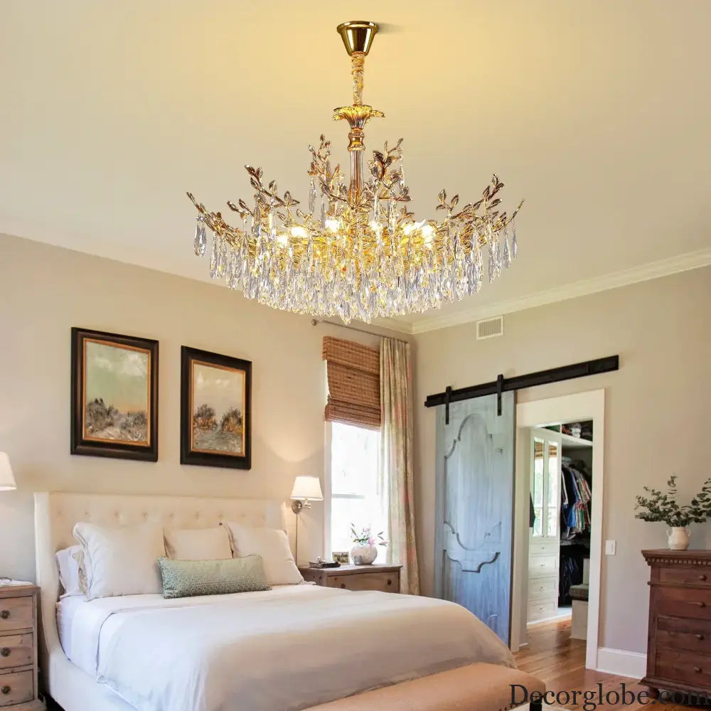 Camille Gold Branch Crystal Chandelier chandelier