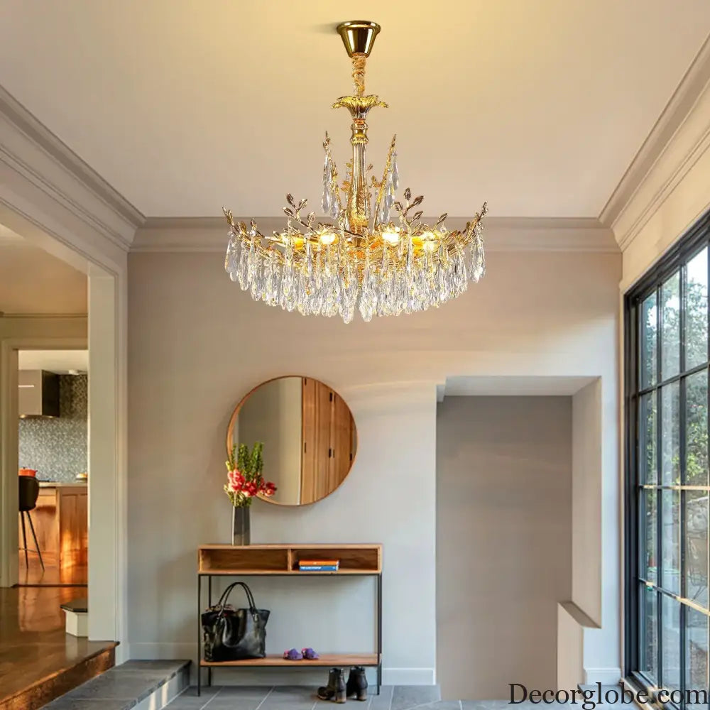 Camille Gold Branch Crystal Chandelier chandelier