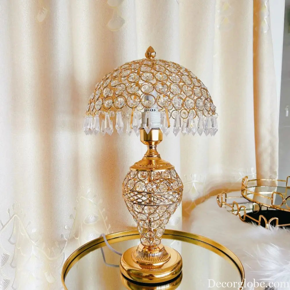 Crystal Table Lamp Modern Accessible Luxury Octagonal Bead Crystal Table Lamp Decorative Table Lamp Fashionable and