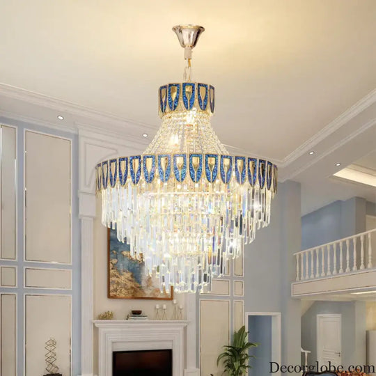High-End Crystal Chandelier - Artistic Lighting for Living and Dining Spaces, Luxury Hotels, and Duplex Homes - DecorGlobe