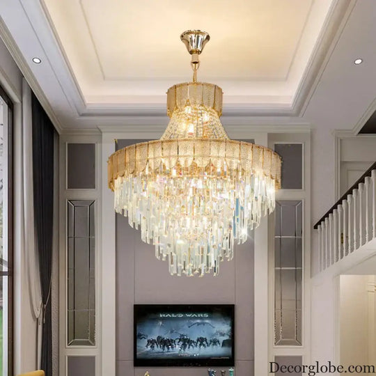 High-End Crystal Chandelier - Artistic Lighting for Living and Dining Spaces, Luxury Hotels, and Duplex Homes - DecorGlobe