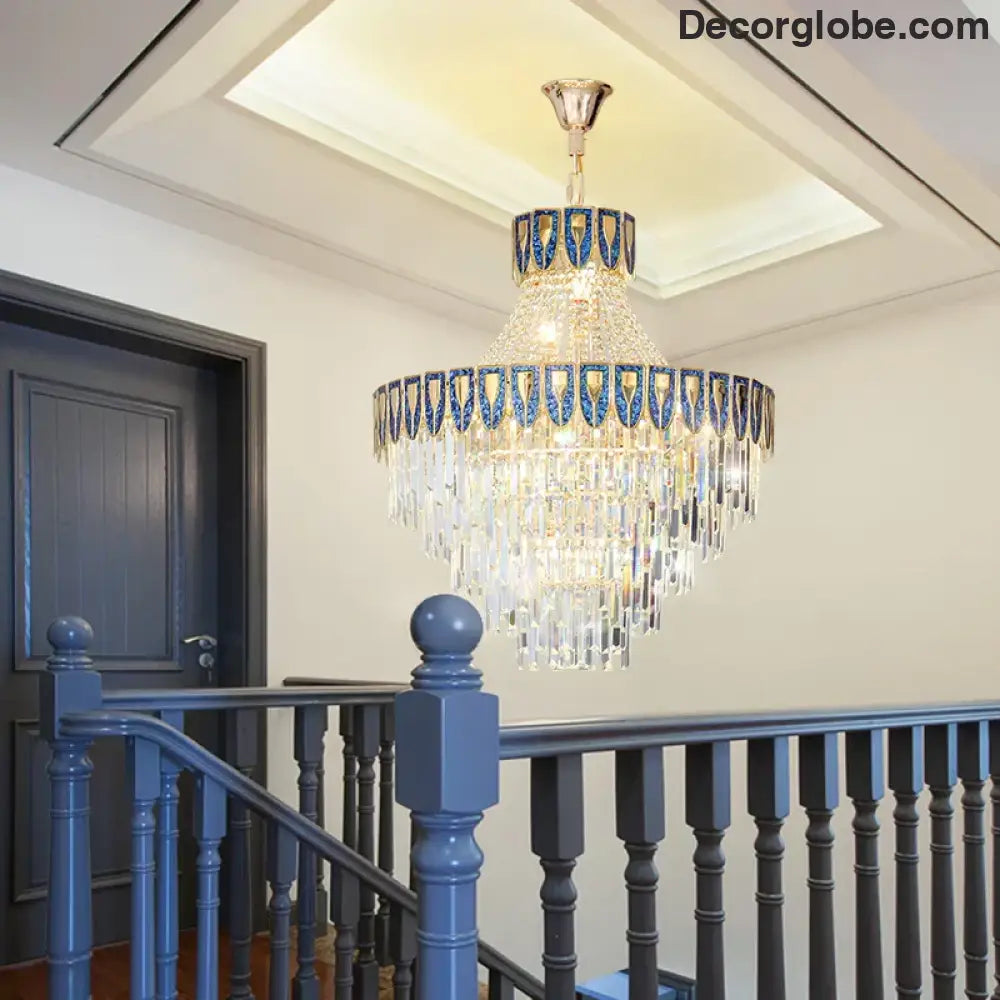High-End Crystal Chandelier - Artistic Lighting for Living and Dining Spaces, Luxury Hotels, and Duplex Homes - DecorGlobe