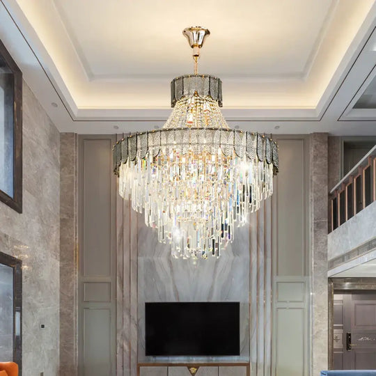 High-End Crystal Chandelier - Artistic Lighting for Living and Dining Spaces, Luxury Hotels, and Duplex Homes - DecorGlobe
