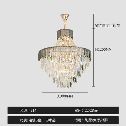 High-End Crystal Chandelier - Artistic Lighting for Living and Dining Spaces, Luxury Hotels, and Duplex Homes - DecorGlobe