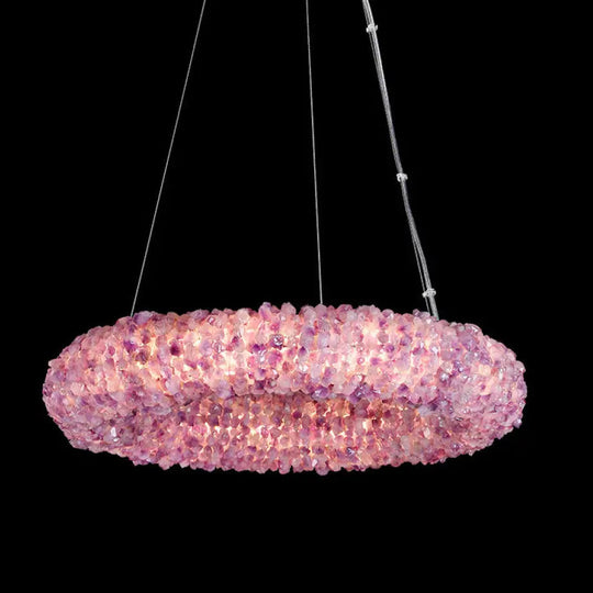 High-End Natural Crystal Chandelier for Living &amp; Bedroom