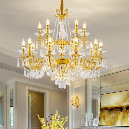 European Crystal Branch Chandelier for Villa Staircase