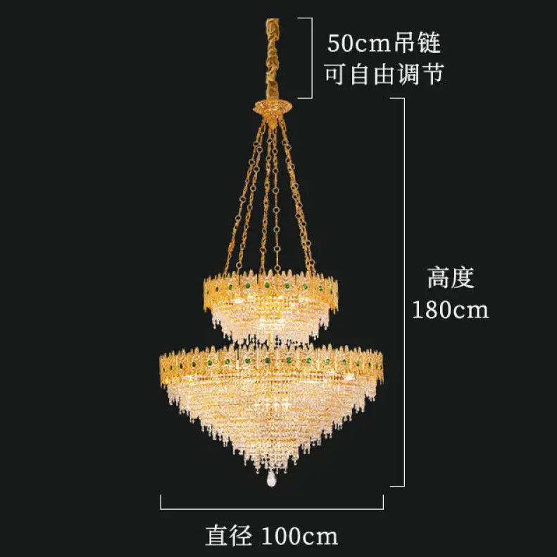 French style copper living room chandelier European style dining room bedroom candle lighting creative atmosphere Villa