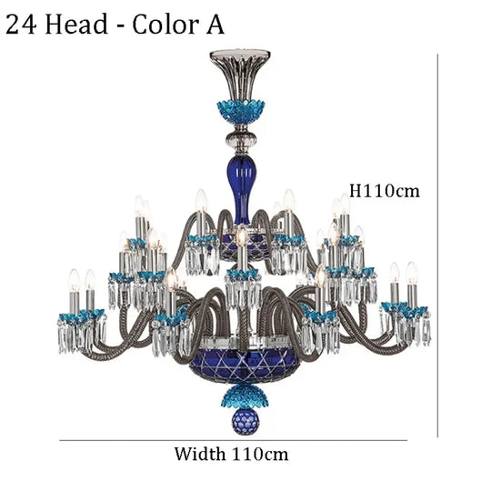 Large Crystal Chandelier for Foyer and Living Room Color A Chandelier