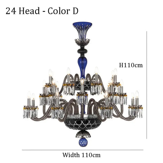 Large Crystal Chandelier for Foyer and Living Room Color D Chandelier