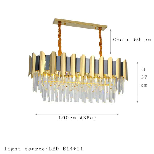 LED Modern Stainless Steel Crystal Chandeliers - Elegant Home Lighting for Foyers and Entrances - DecorGlobe