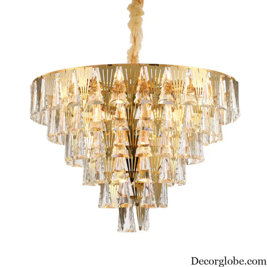 Leia Sparkling 8-Light Crystal Chandelier - Elegant Ambiance for Your Dining Room - DecorGlobe
