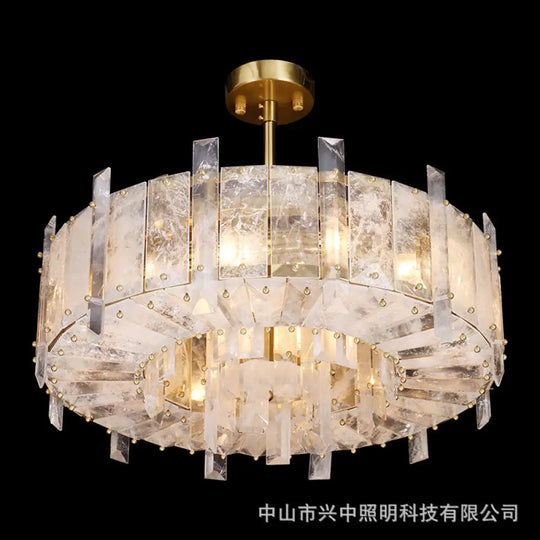 Light Luxury Crystal Chandelier for Living &amp; Dining Room Spaces D60cm