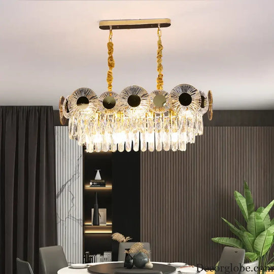 Light Luxury Crystal Chandelier - Post-Modern Elegance for Creative Living, Dining, and Bedrooms - DecorGlobe