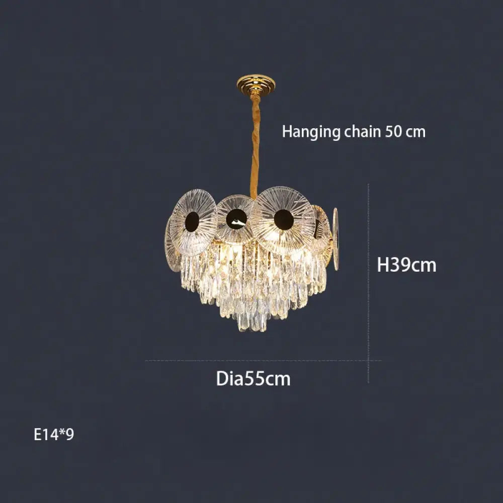 Light Luxury Crystal Chandelier - Post-Modern Elegance for Creative Living, Dining, and Bedrooms - DecorGlobe
