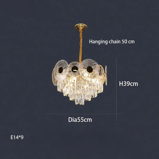Light Luxury Crystal Chandelier - Post-Modern Elegance for Creative Living, Dining, and Bedrooms - DecorGlobe