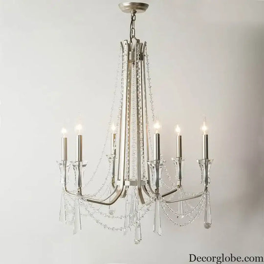 Nordic Style Crystal Chandelier Lighting - Elegance for Your Living Room Ceiling with French Inspired Large Chandeliers, Modern Staircase Lustre Cristal LED Lamp - DecorGlobe