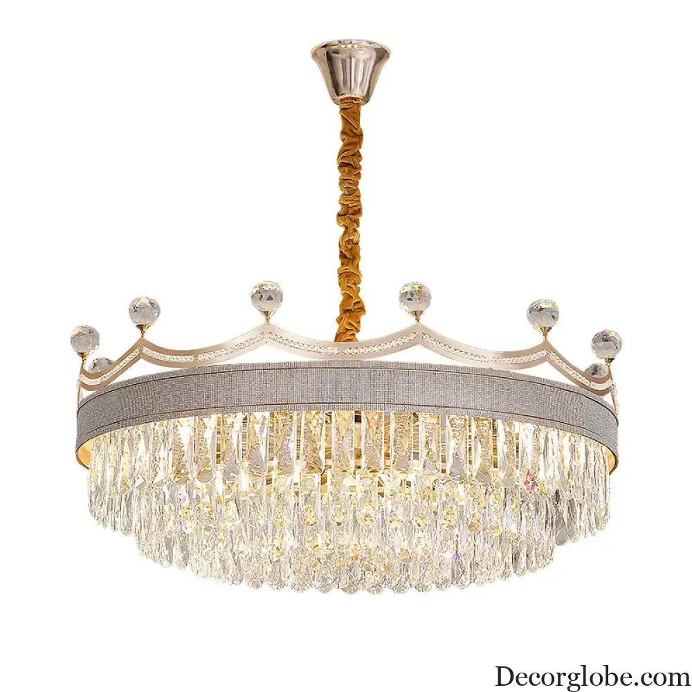 Living Room Chandelier - Light Luxury Crystal Elegance for Modern Dining and Bedroom Ambiance - DecorGlobe
